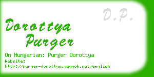 dorottya purger business card